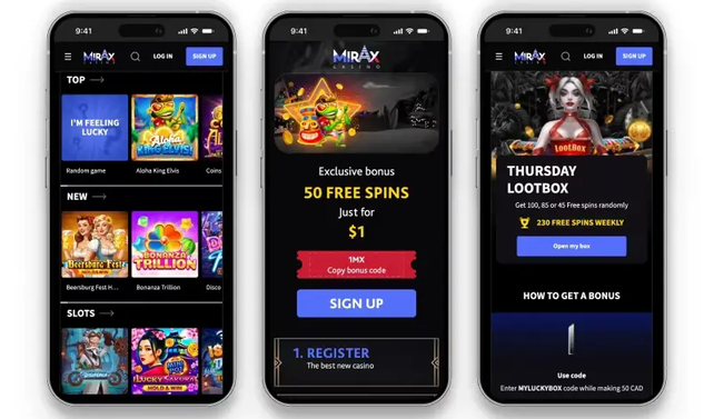 mirax casino Gameplay